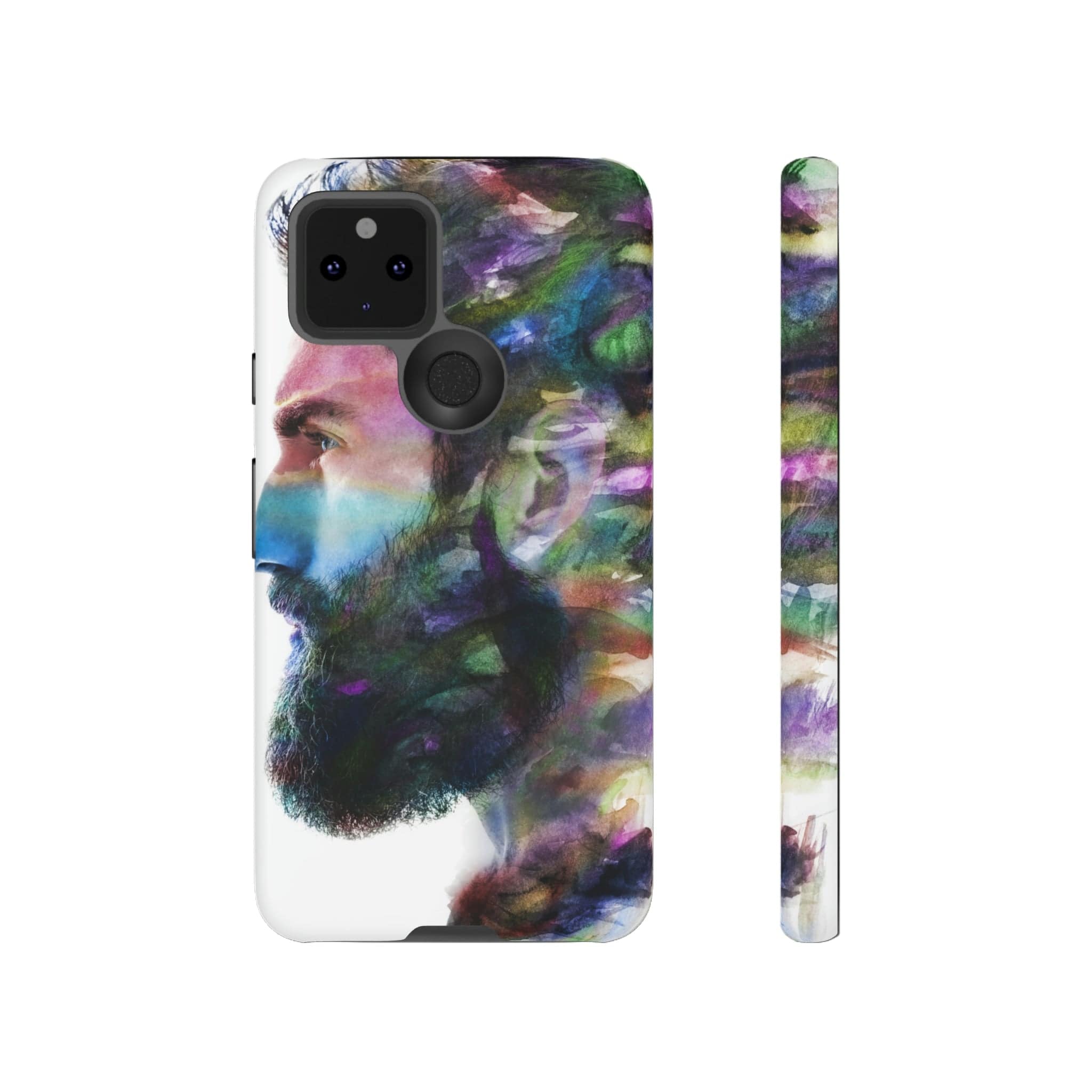 CASEBOB Phone Case Google Pixel 5 5G / Matte Watercolor Portrait Android Case (Protective)