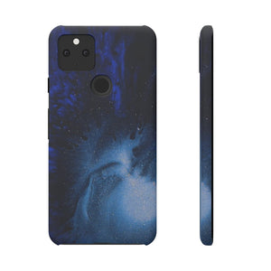 CASEBOB Phone Case Google Pixel 5 / Matte Winter Blue Ink Art  Android Case (Slim)