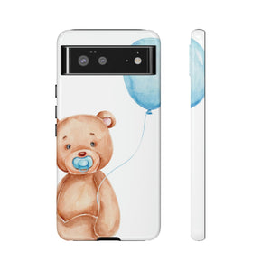 CASEBOB Phone Case Google Pixel 6 / Glossy Cute Teddy Bear Android Case (Protective)