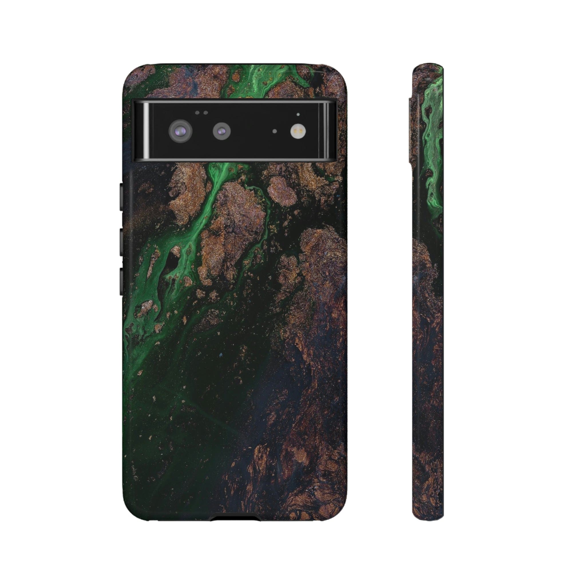 CASEBOB Phone Case Google Pixel 6 / Glossy Earth Ink Art Android Case (Protective)