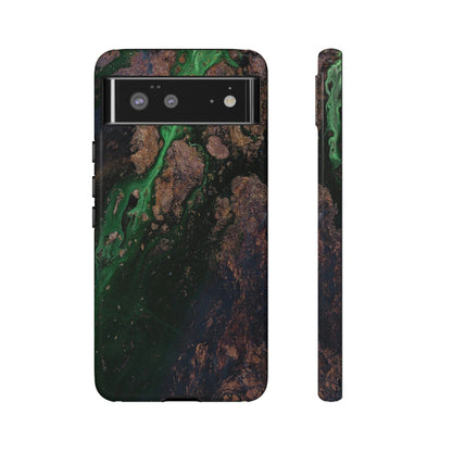 CASEBOB Phone Case Google Pixel 6 / Glossy Earth Ink Art Android Case (Protective)