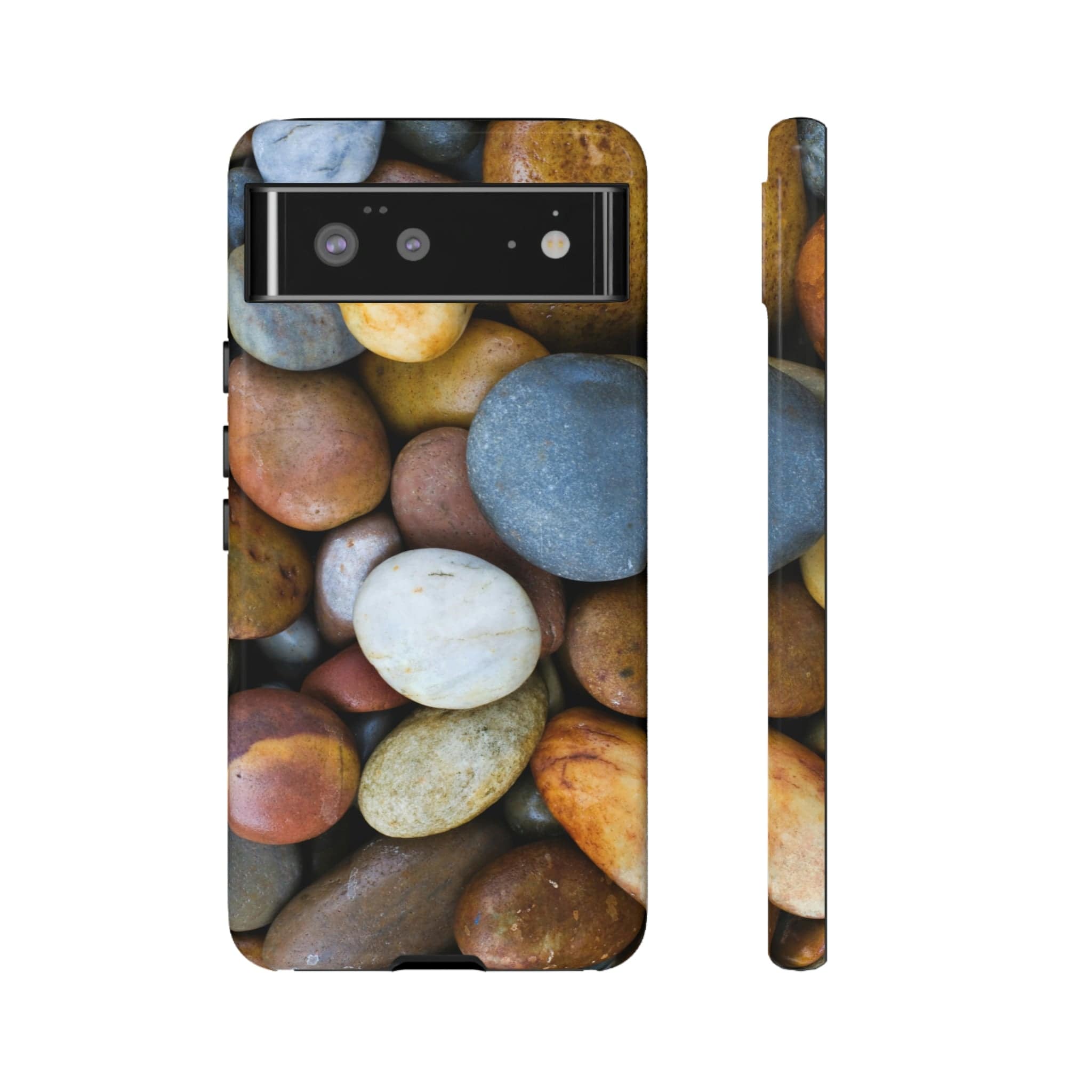 CASEBOB Phone Case Google Pixel 6 / Glossy Tumbled Stones Android Case (Protective)