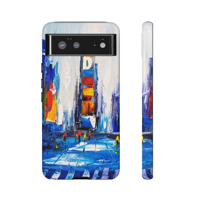 CASEBOB Phone Case Google Pixel 6 / Glossy View of New York Android Case (Protective)