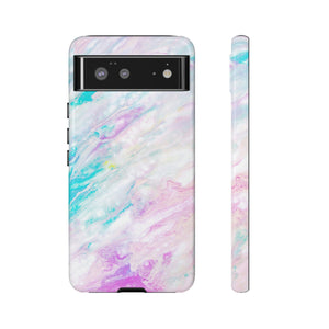 CASEBOB Phone Case Google Pixel 6 / Glossy Watercolor Pink Android Case (Protective)