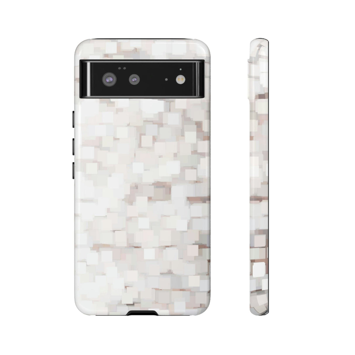 CASEBOB Phone Case Google Pixel 6 / Glossy White Abstract Background Android Case (Protective)