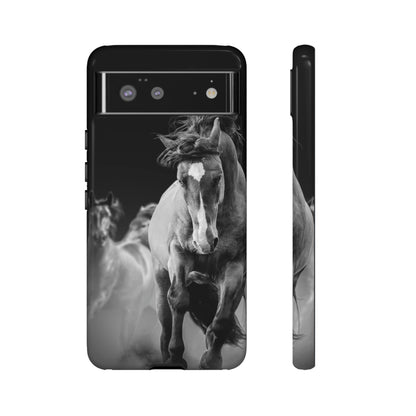 CASEBOB Phone Case Google Pixel 6 / Glossy Wild Horses Android Case (Protective)