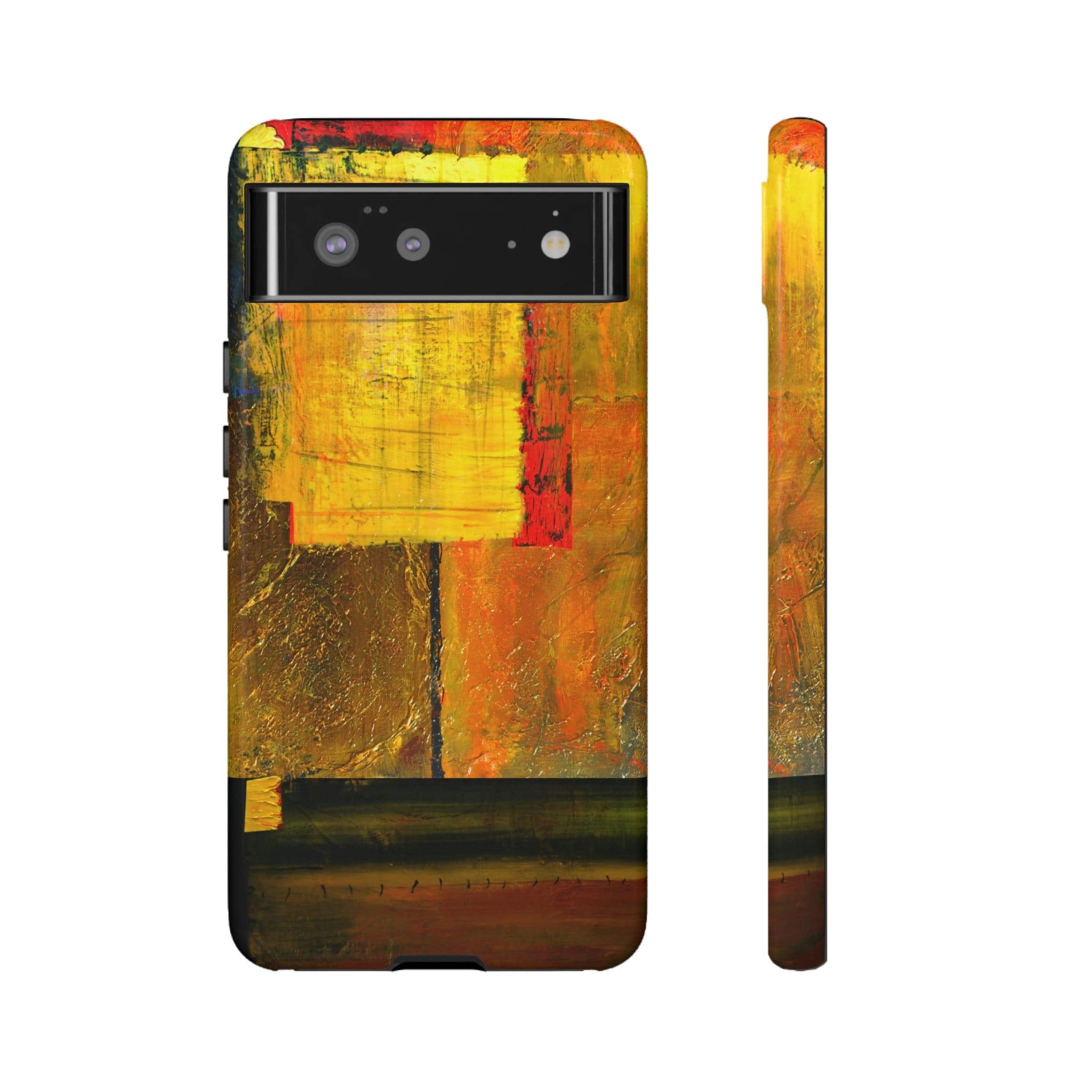 CASEBOB Phone Case Google Pixel 6 / Glossy Yellow Painting Android Case (Protective)