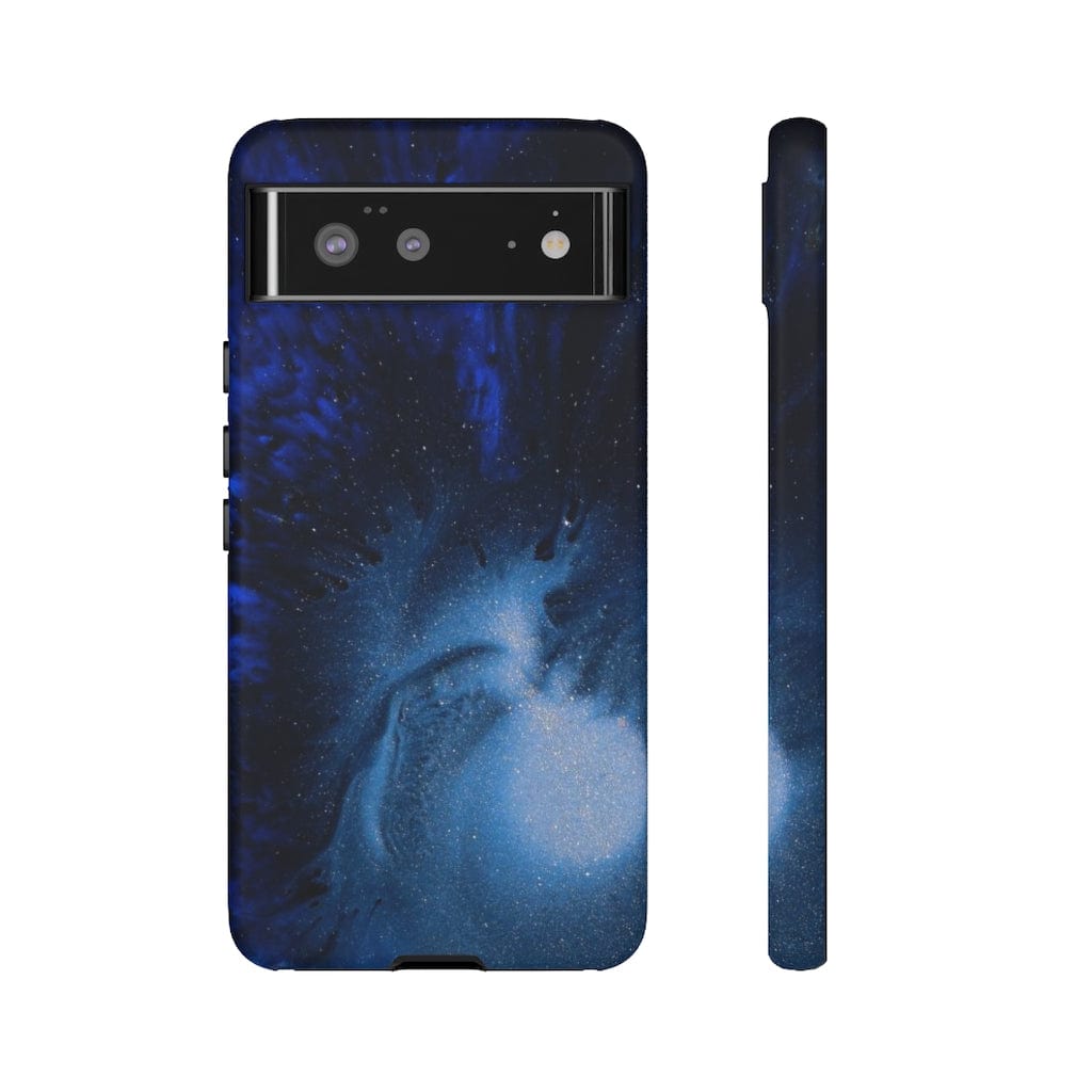 CASEBOB Phone Case Google Pixel 6 / Matte Winter Blue Ink Art Android Case (Protective)