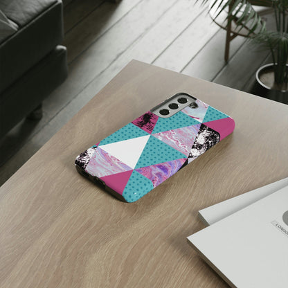 CASEBOB Phone Case Grunge Triangles Android Case (Protective)