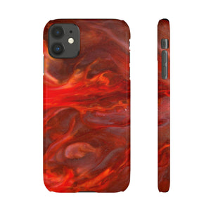 CASEBOB Phone Case iPhone 11 / Glossy Warm Flames Ink Art iPhone Case (Slim)