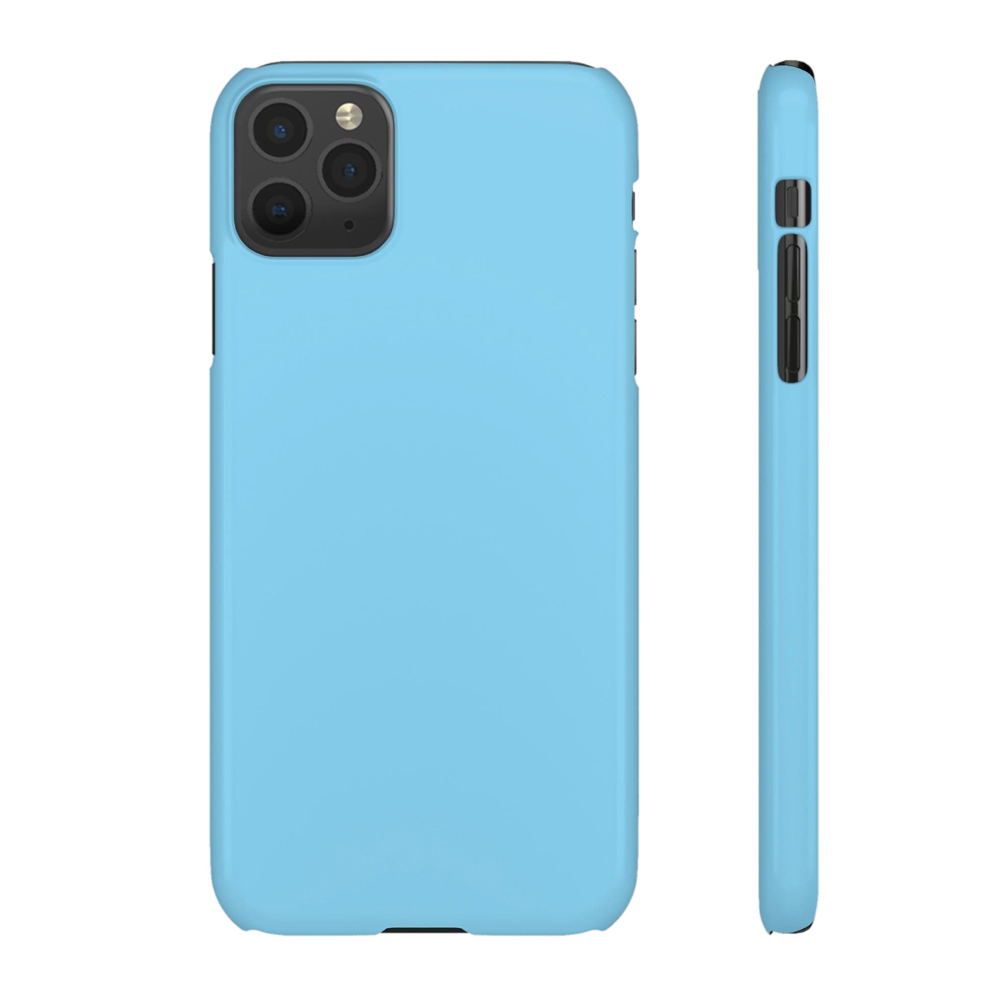 CASEBOB Phone Case iPhone 11 Pro Max / Glossy Baby Blue iPhone Case (Slim)