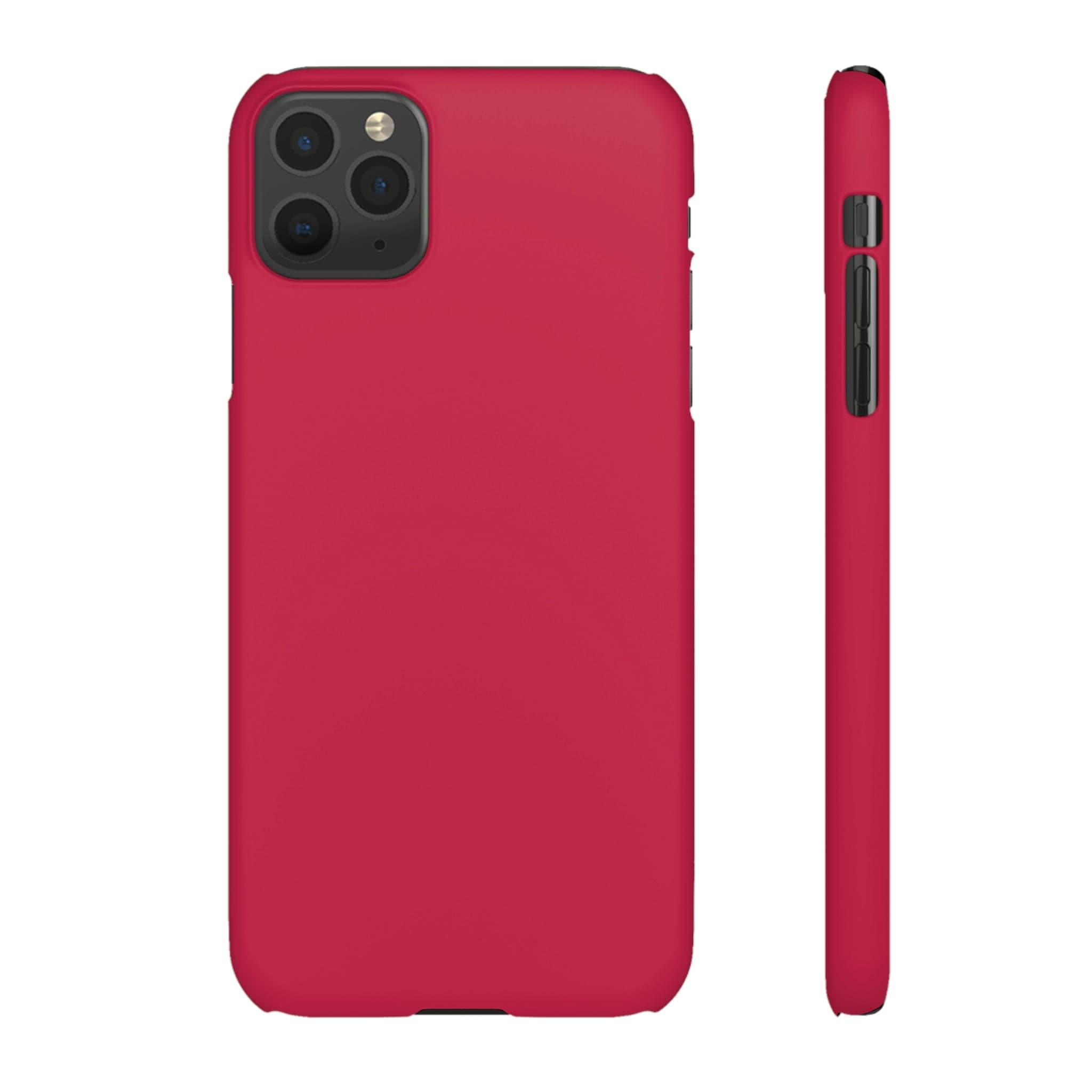 CASEBOB Phone Case iPhone 11 Pro Max / Matte Bright Maroon iPhone Case (Slim)