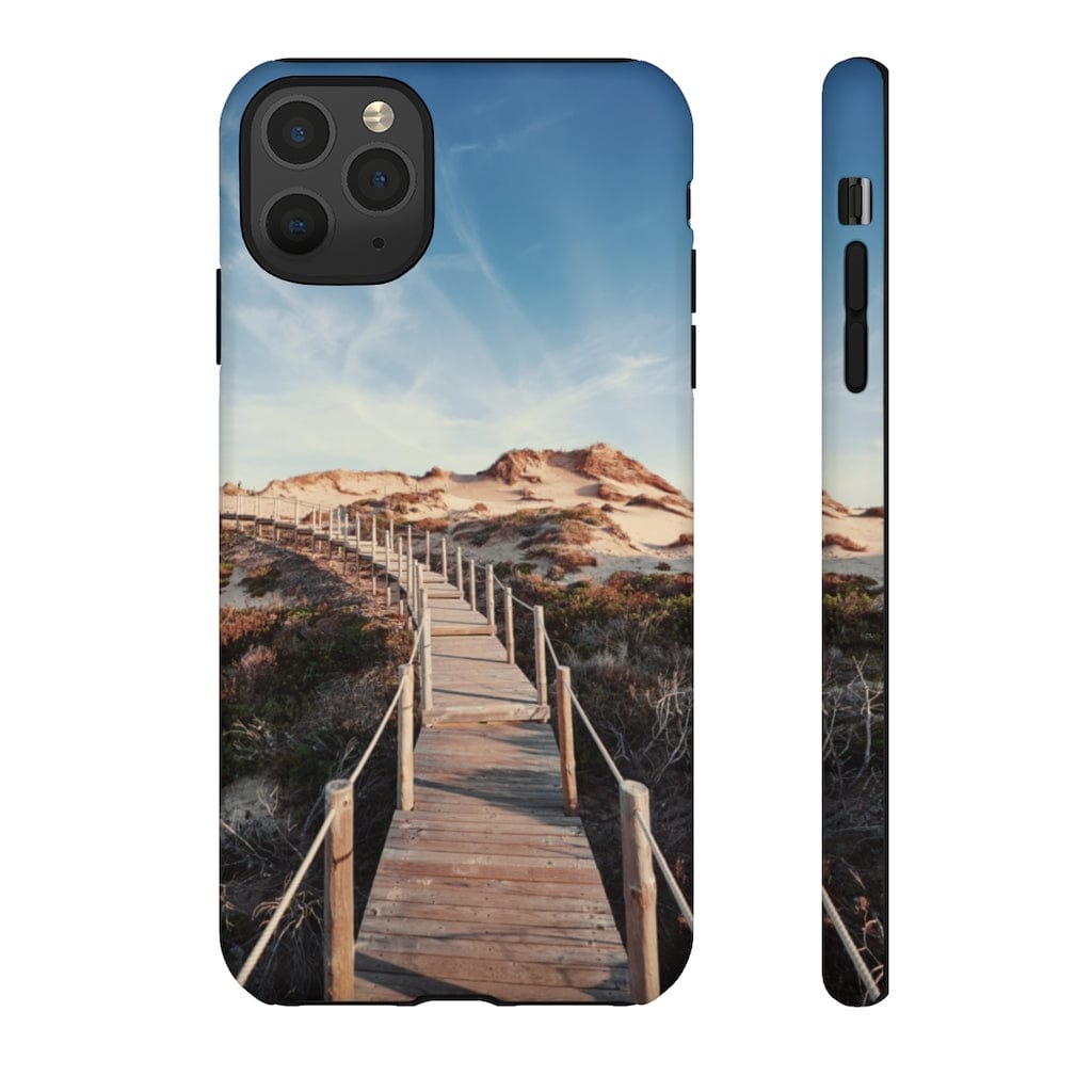 CASEBOB Phone Case iPhone 11 Pro Max / Matte Wooden pedestrian walkway iPhone Case (Protective)