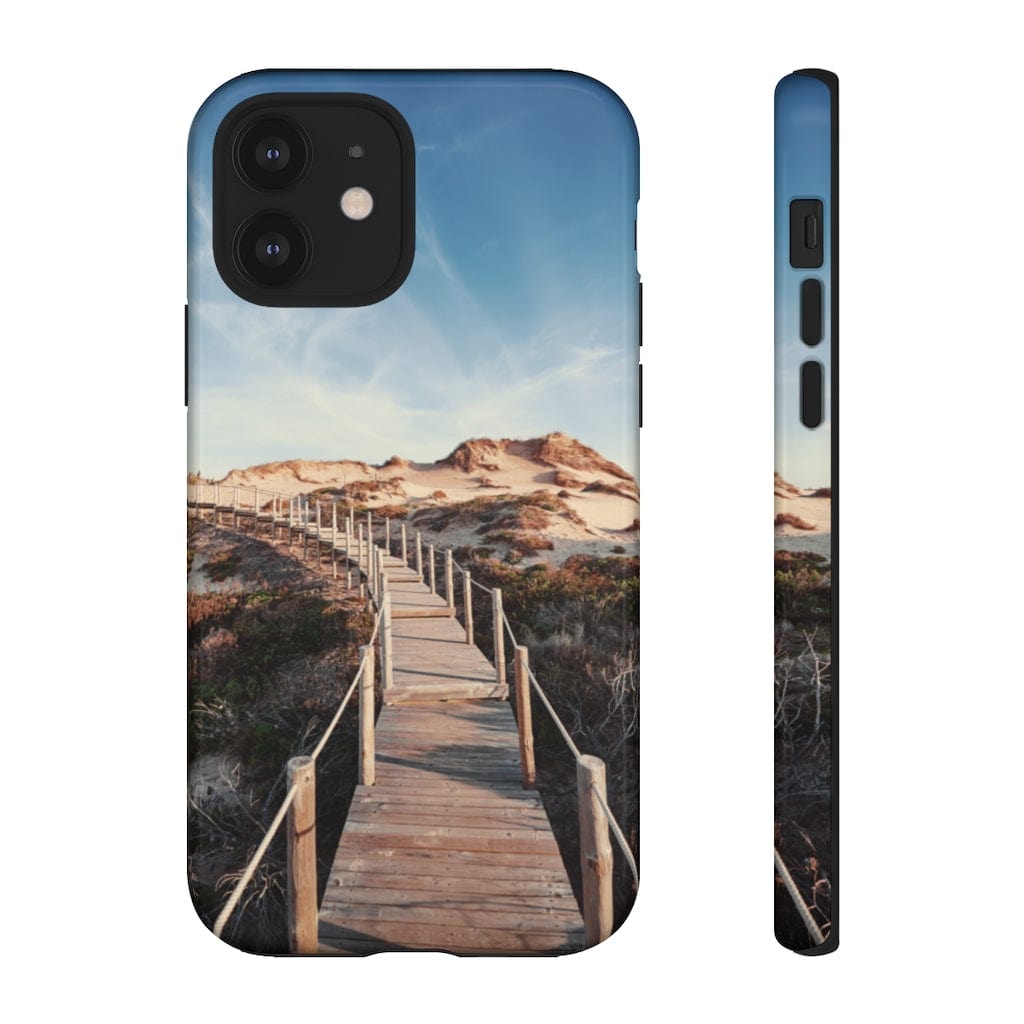 CASEBOB Phone Case iPhone 12 / Glossy Wooden pedestrian walkway iPhone Case (Protective)