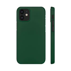 CASEBOB Phone Case iPhone 12 Mini / Glossy British Racing Green iPhone Case (Slim)