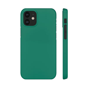 CASEBOB Phone Case iPhone 12 Mini / Glossy Viridian iPhone Case (Slim)