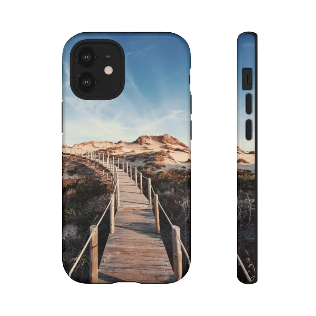 CASEBOB Phone Case iPhone 12 Mini / Glossy Wooden pedestrian walkway iPhone Case (Protective)