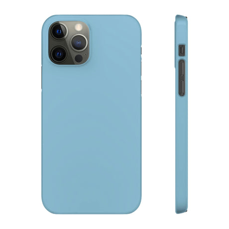 CASEBOB Phone Case iPhone 12 Pro / Glossy Dark Sky Blue iPhone Case (Slim)