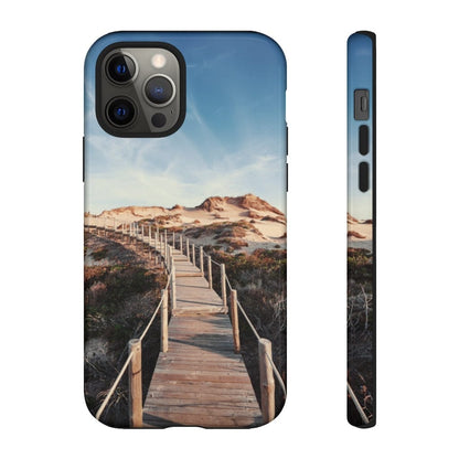 CASEBOB Phone Case iPhone 12 Pro / Glossy Wooden pedestrian walkway iPhone Case (Protective)