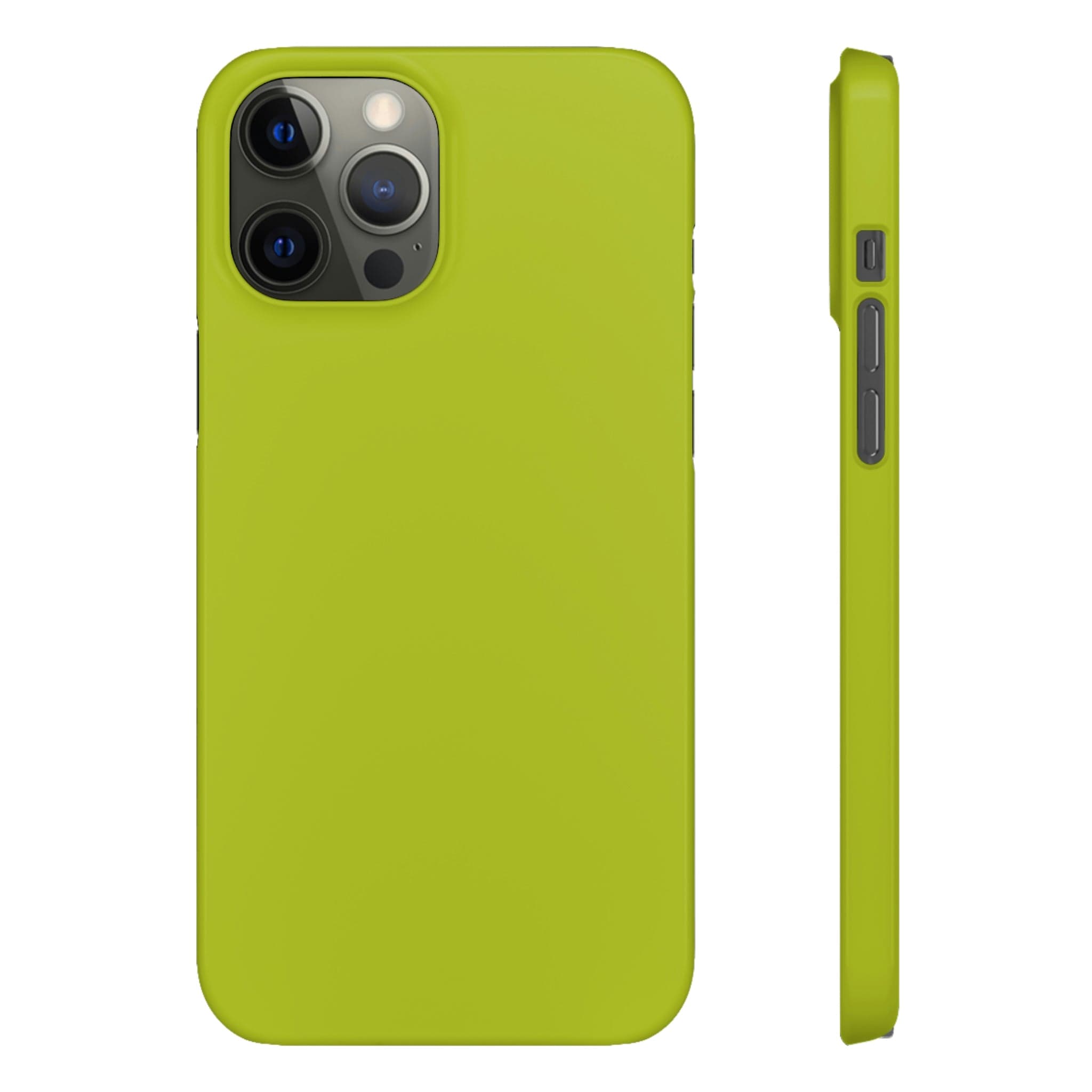 CASEBOB Phone Case iPhone 12 Pro Max / Glossy Acid Green iPhone Case (Slim)