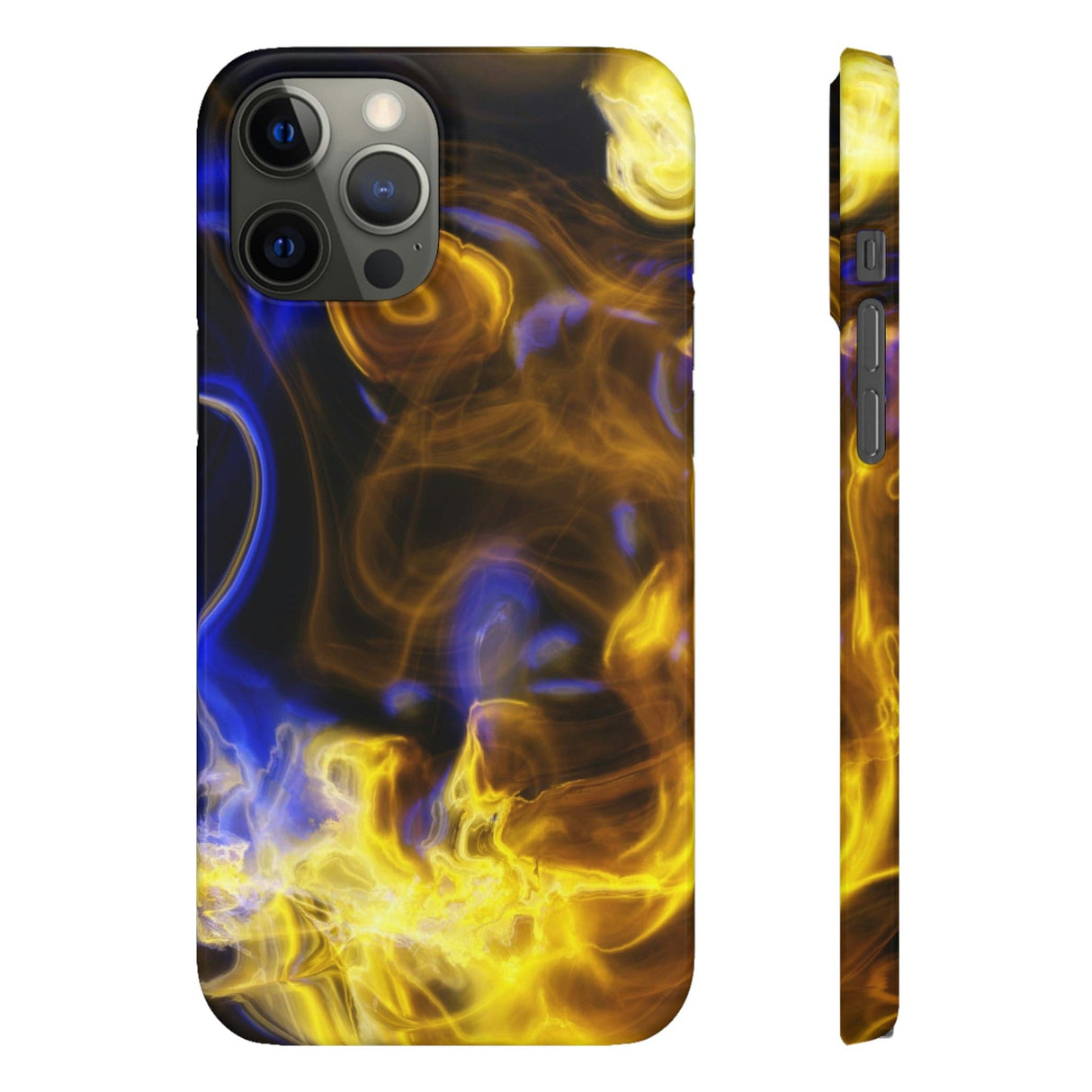 CASEBOB Phone Case iPhone 12 Pro Max / Glossy Yellow Marble iPhone Case (Slim)