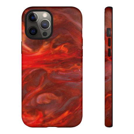 CASEBOB Phone Case iPhone 12 Pro Max / Matte Warm Flames Ink Art iPhone Case (Protective)