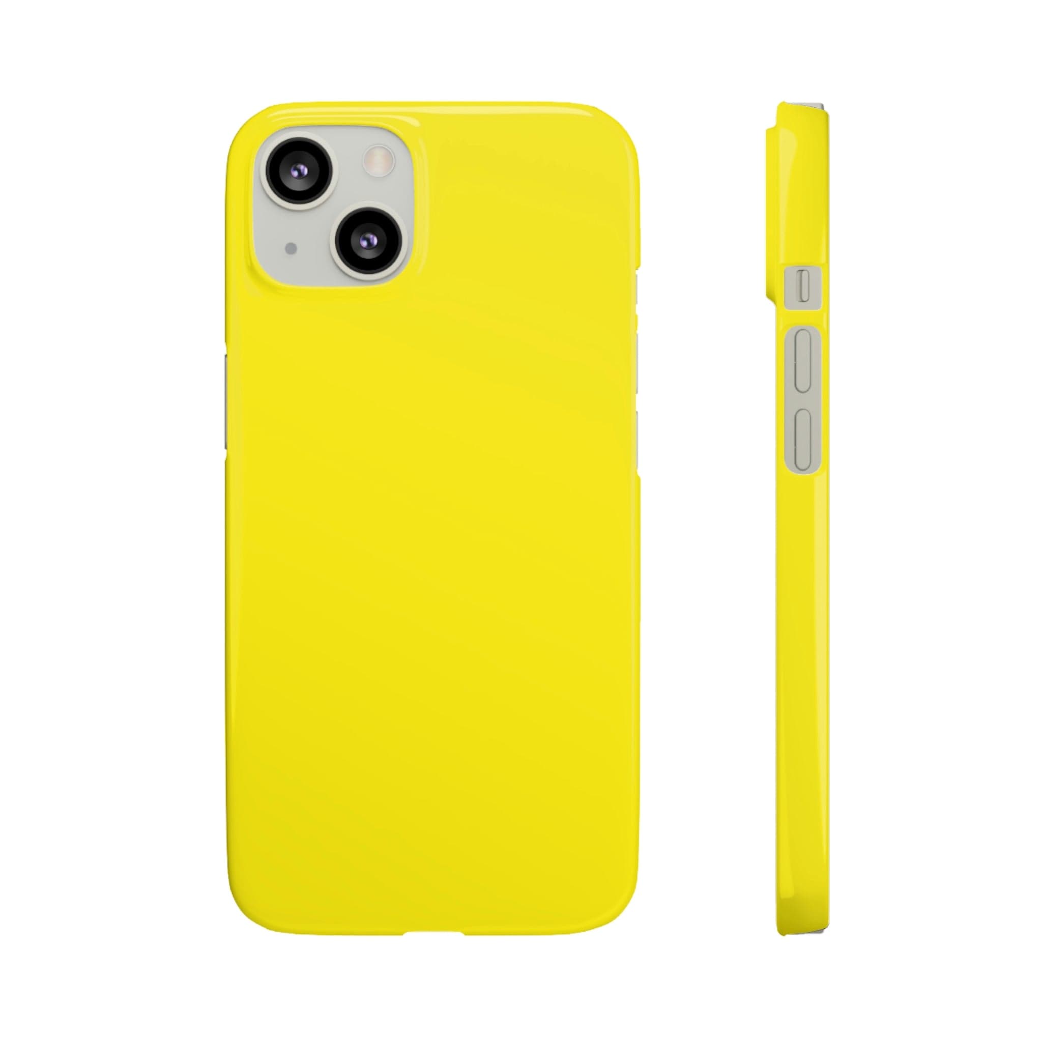 CASEBOB Phone Case iPhone 13 / Glossy Canary Yellow iPhone Case (Slim)