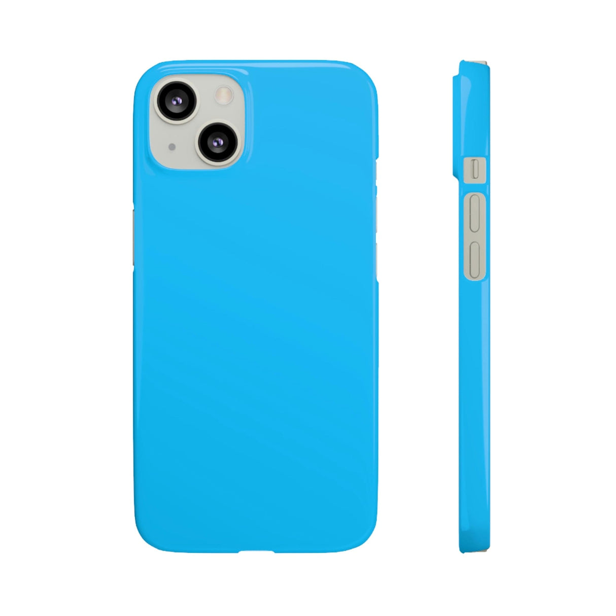 CASEBOB Phone Case iPhone 13 / Glossy Deep Sky Blue iPhone Case (Slim)