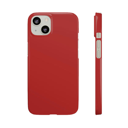 CASEBOB Phone Case iPhone 13 / Glossy Firebrick iPhone Case (Slim)