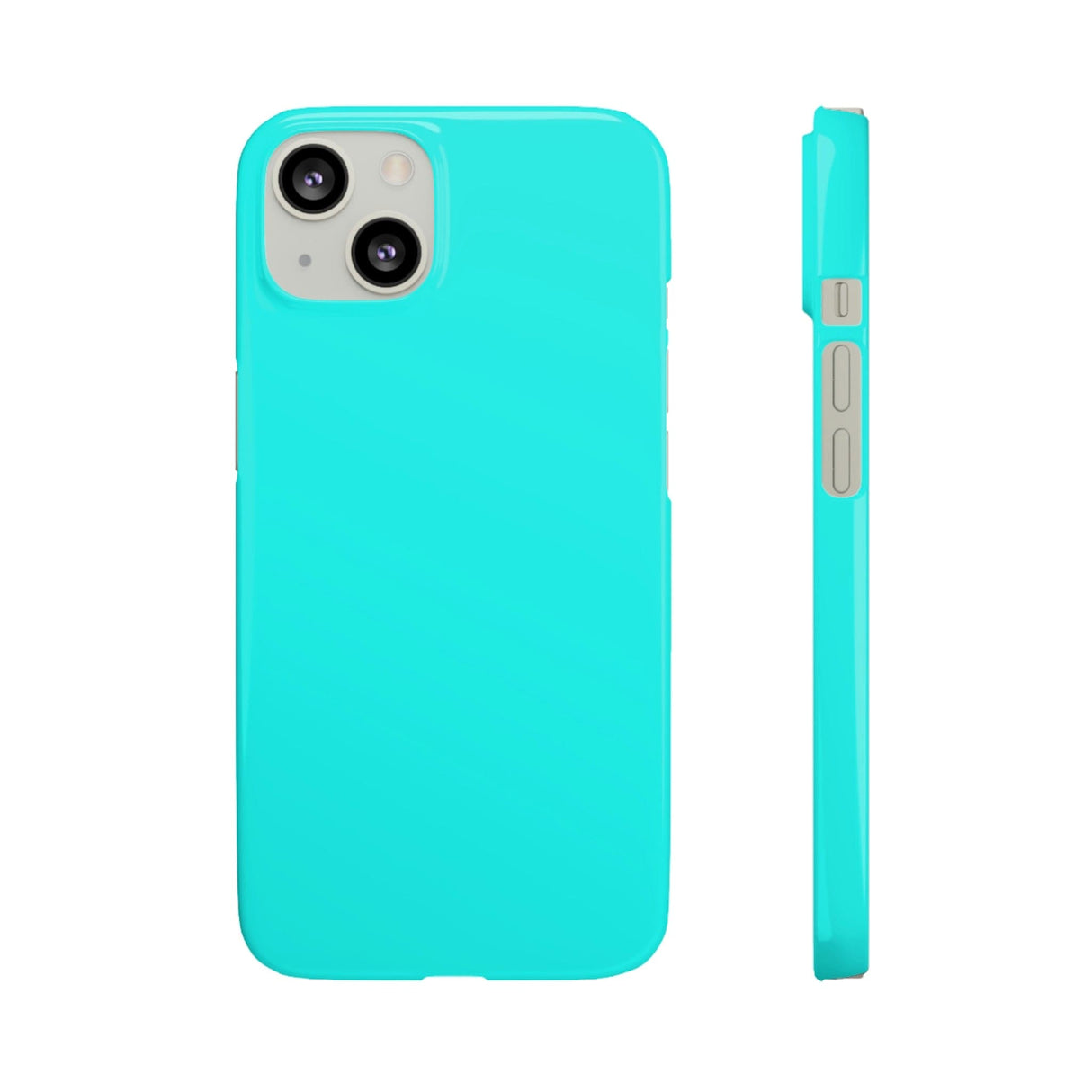 CASEBOB Phone Case iPhone 13 / Glossy Flourescent Blue iPhone Case (Slim)