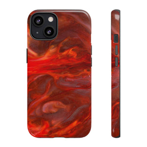 CASEBOB Phone Case iPhone 13 / Glossy Warm Flames Ink Art iPhone Case (Protective)