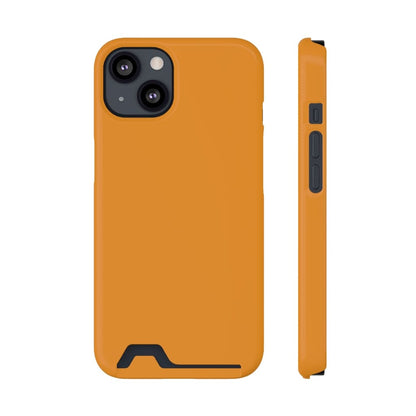 CASEBOB Phone Case iPhone 13 / Glossy / With gift packaging Carrot Orange iPhone Case (Card)