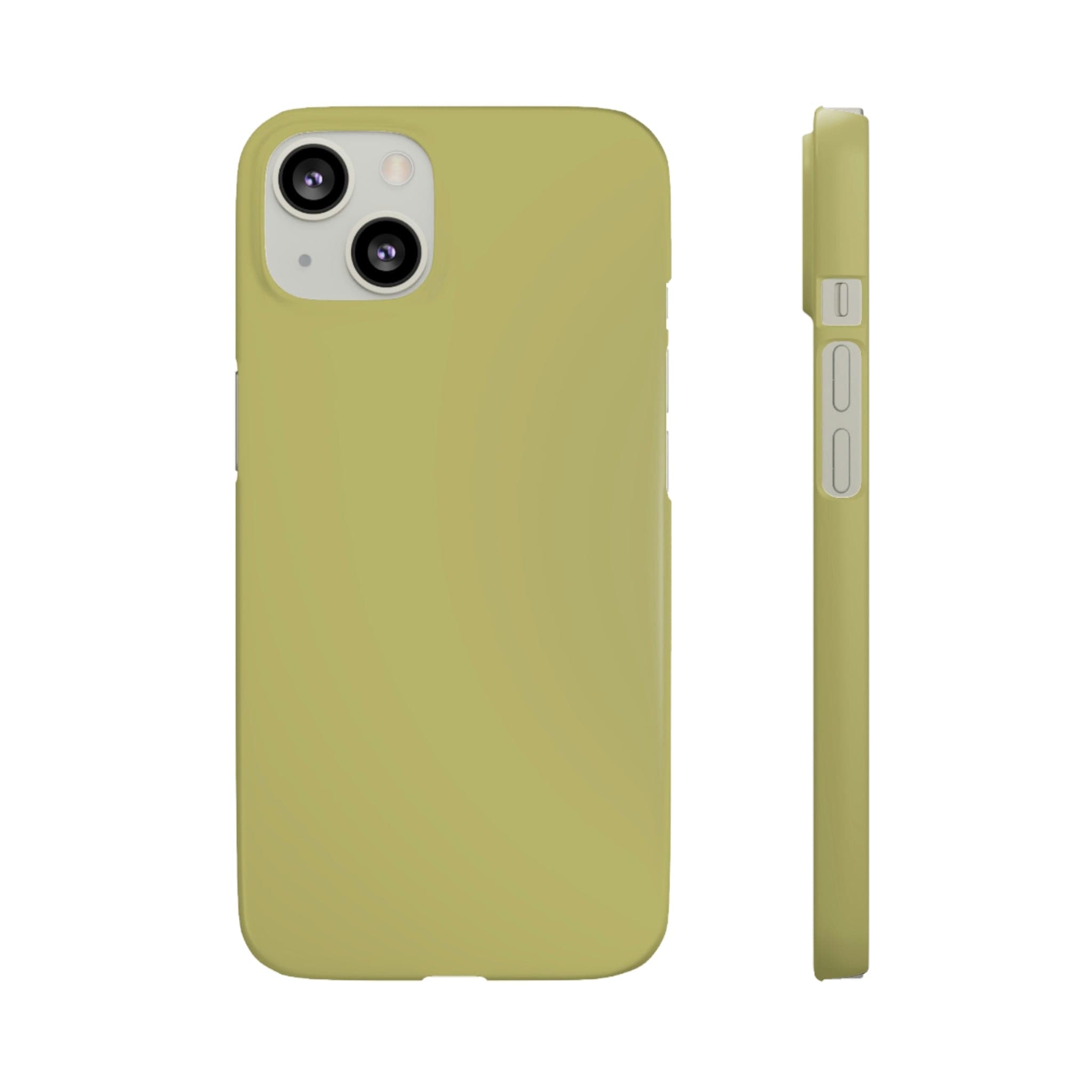 CASEBOB Phone Case iPhone 13 / Matte Dark Khaki iPhone Case (Slim)