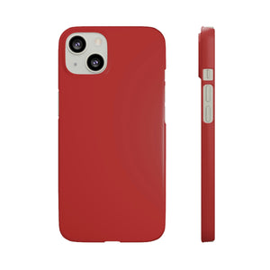 CASEBOB Phone Case iPhone 13 / Matte Firebrick iPhone Case (Slim)