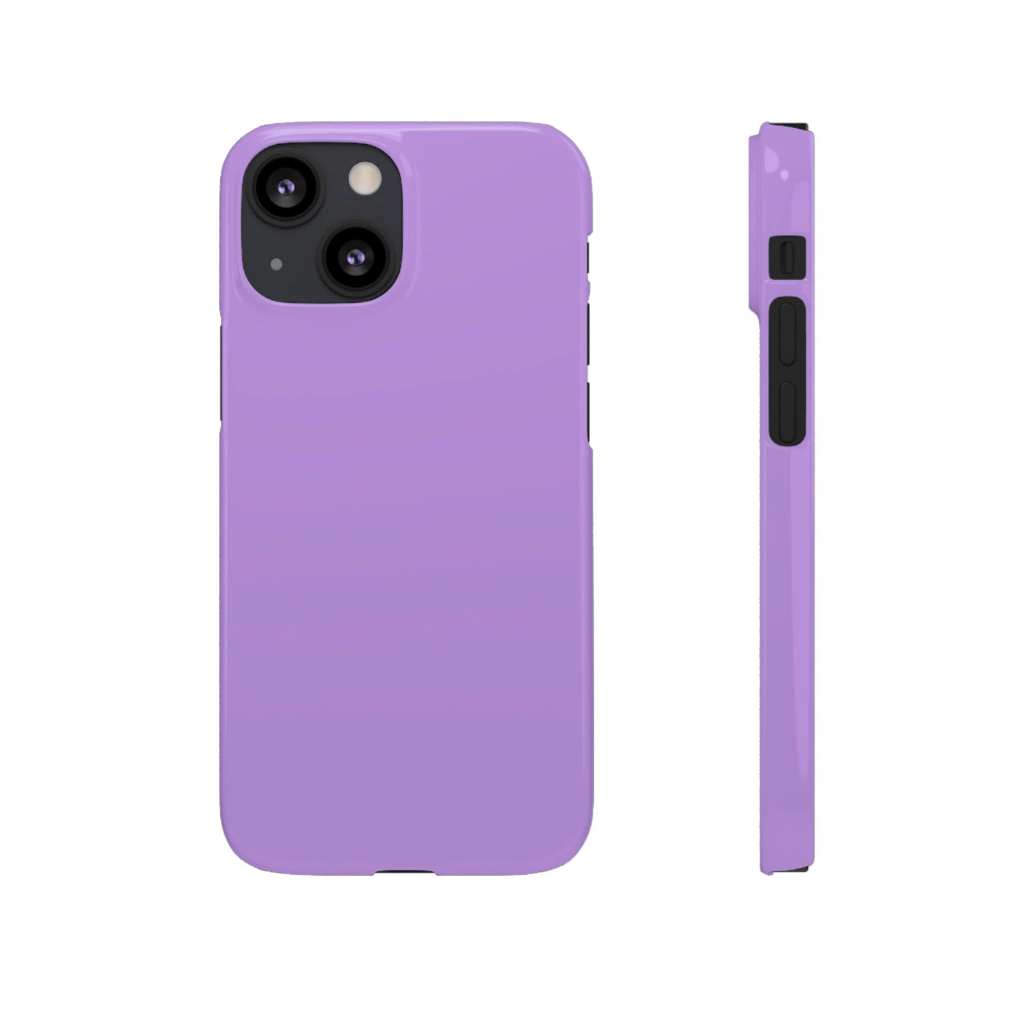 CASEBOB Phone Case iPhone 13 Mini / Glossy Bright Lavender iPhone Case (Slim)