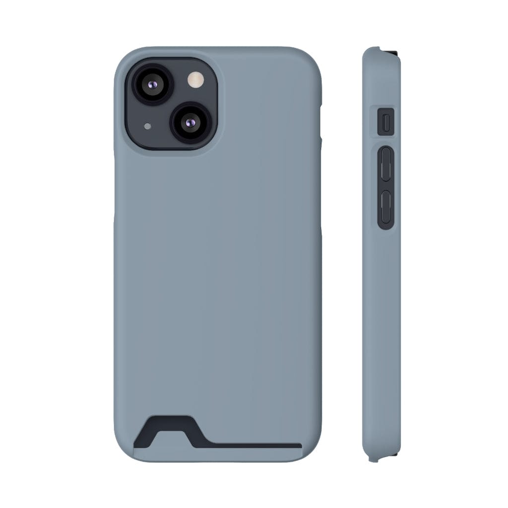 CASEBOB Phone Case iPhone 13 Mini / Matte / With gift packaging Cadet Grey iPhone Case (Card)