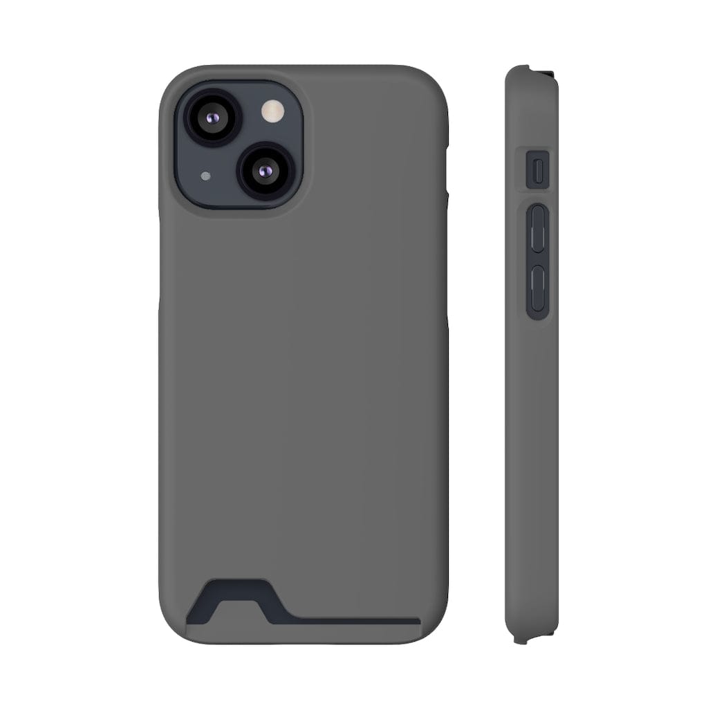 CASEBOB Phone Case iPhone 13 Mini / Matte / Without gift packaging Dim Gray iPhone Case (Card)