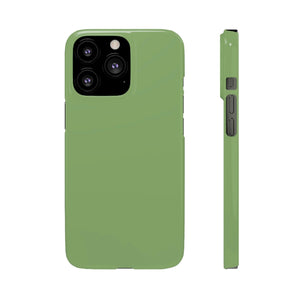 CASEBOB Phone Case iPhone 13 Pro / Glossy Asparagus Green iPhone Case (Slim)