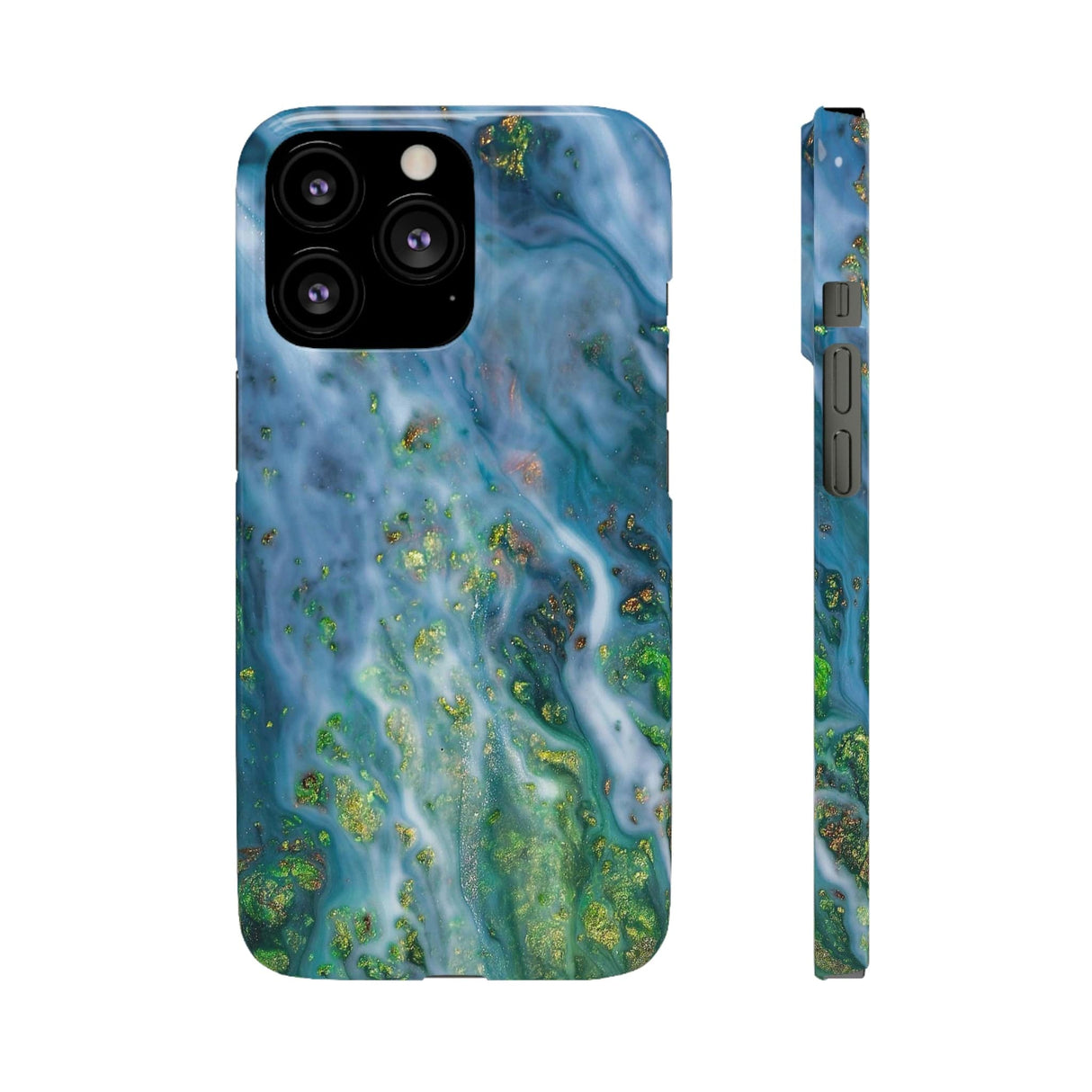 CASEBOB Phone Case iPhone 13 Pro / Glossy Forest Mist Ink Art iPhone Case (Slim)