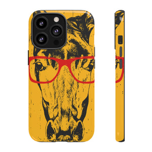 CASEBOB Phone Case iPhone 13 Pro / Glossy Yellow Horse Glasses iPhone Case (Protective)