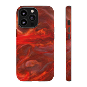 CASEBOB Phone Case iPhone 13 Pro / Matte Warm Flames Ink Art iPhone Case (Protective)