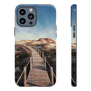 CASEBOB Phone Case iPhone 13 Pro Max / Glossy Wooden pedestrian walkway iPhone Case (Protective)