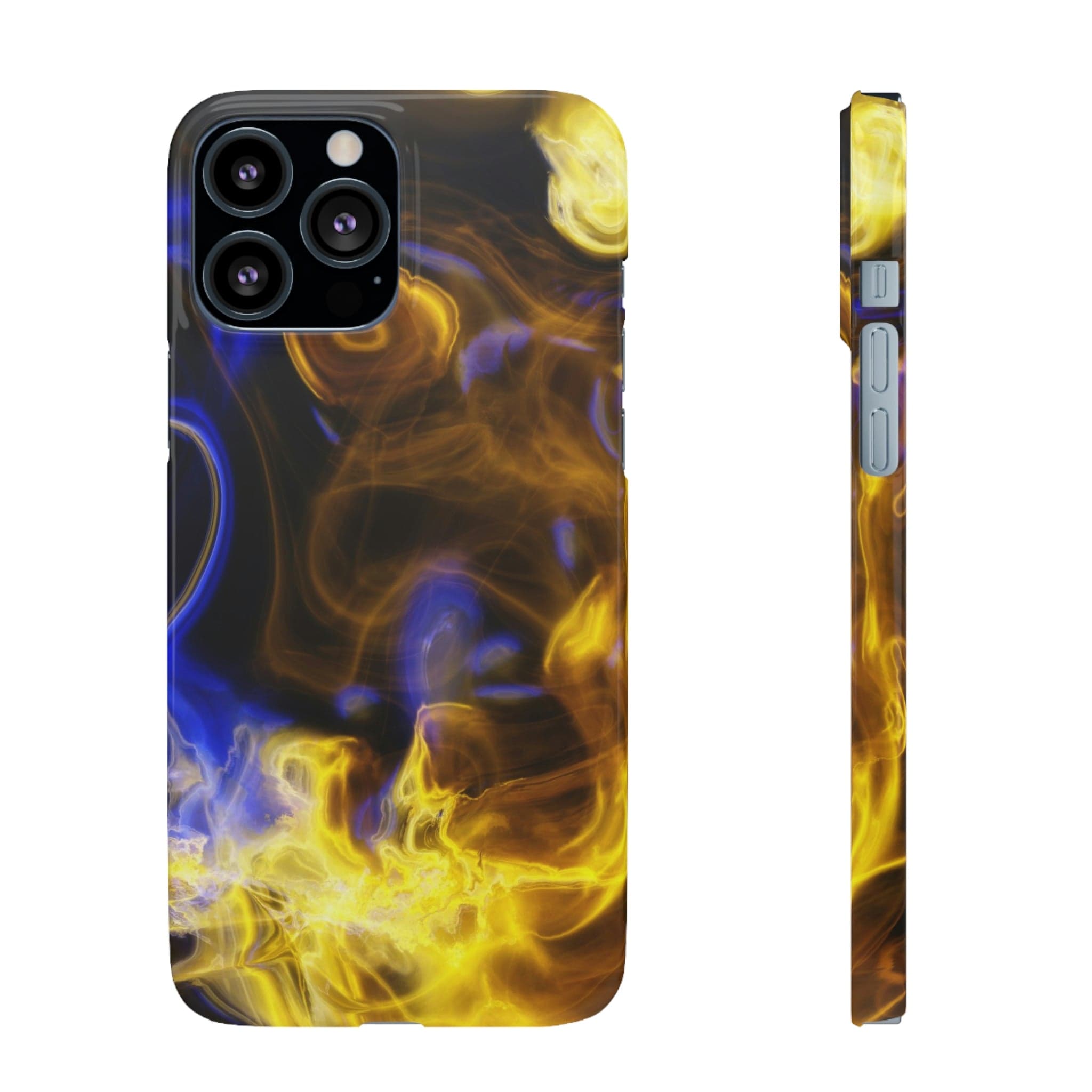 CASEBOB Phone Case iPhone 13 Pro Max / Glossy Yellow Marble iPhone Case (Slim)