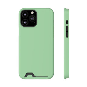 CASEBOB Phone Case iPhone 13 Pro Max / Matte / With gift packaging Celadon iPhone Case (Card)