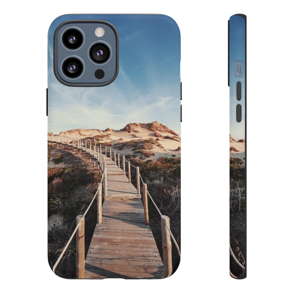 CASEBOB Phone Case iPhone 13 Pro Max / Matte Wooden pedestrian walkway iPhone Case (Protective)