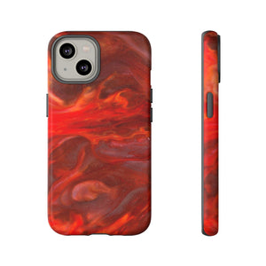 CASEBOB Phone Case iPhone 14 / Matte Warm Flames Ink Art iPhone Case (Protective)