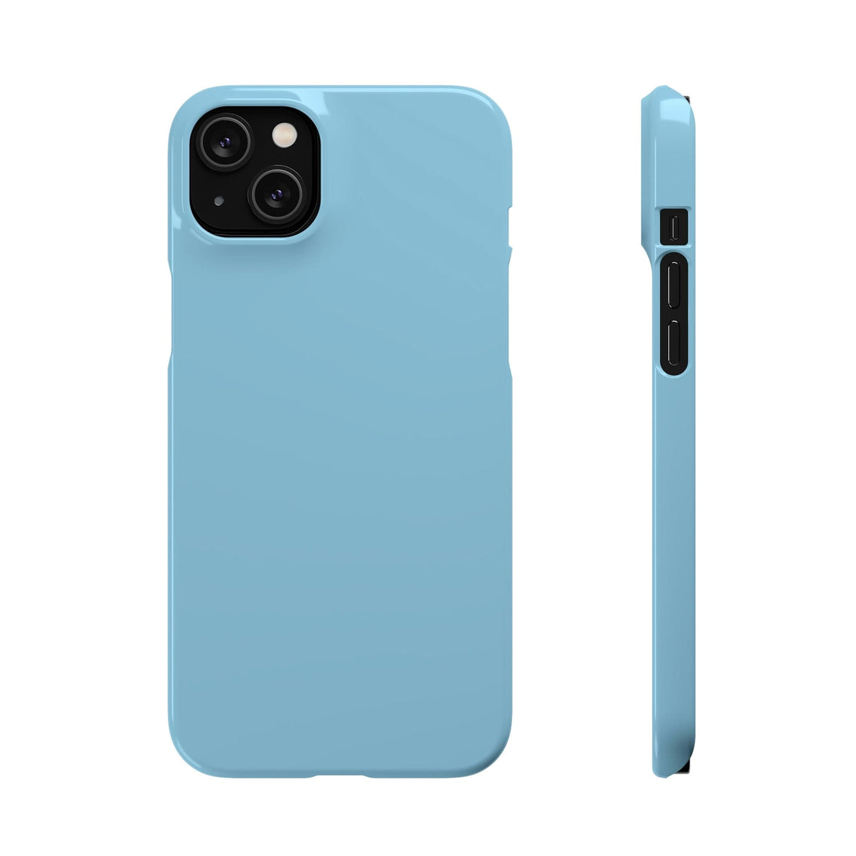 CASEBOB Phone Case iPhone 14 Plus / Glossy Dark Sky Blue iPhone Case (Slim)