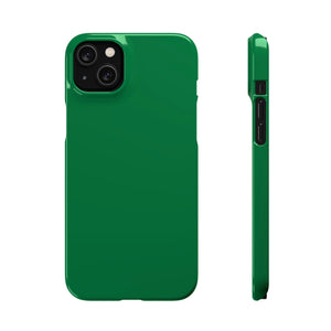 CASEBOB Phone Case iPhone 14 Plus / Glossy Dartmouth Green iPhone Case (Slim)