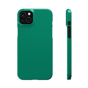 CASEBOB Phone Case iPhone 14 Plus / Glossy Viridian iPhone Case (Slim)