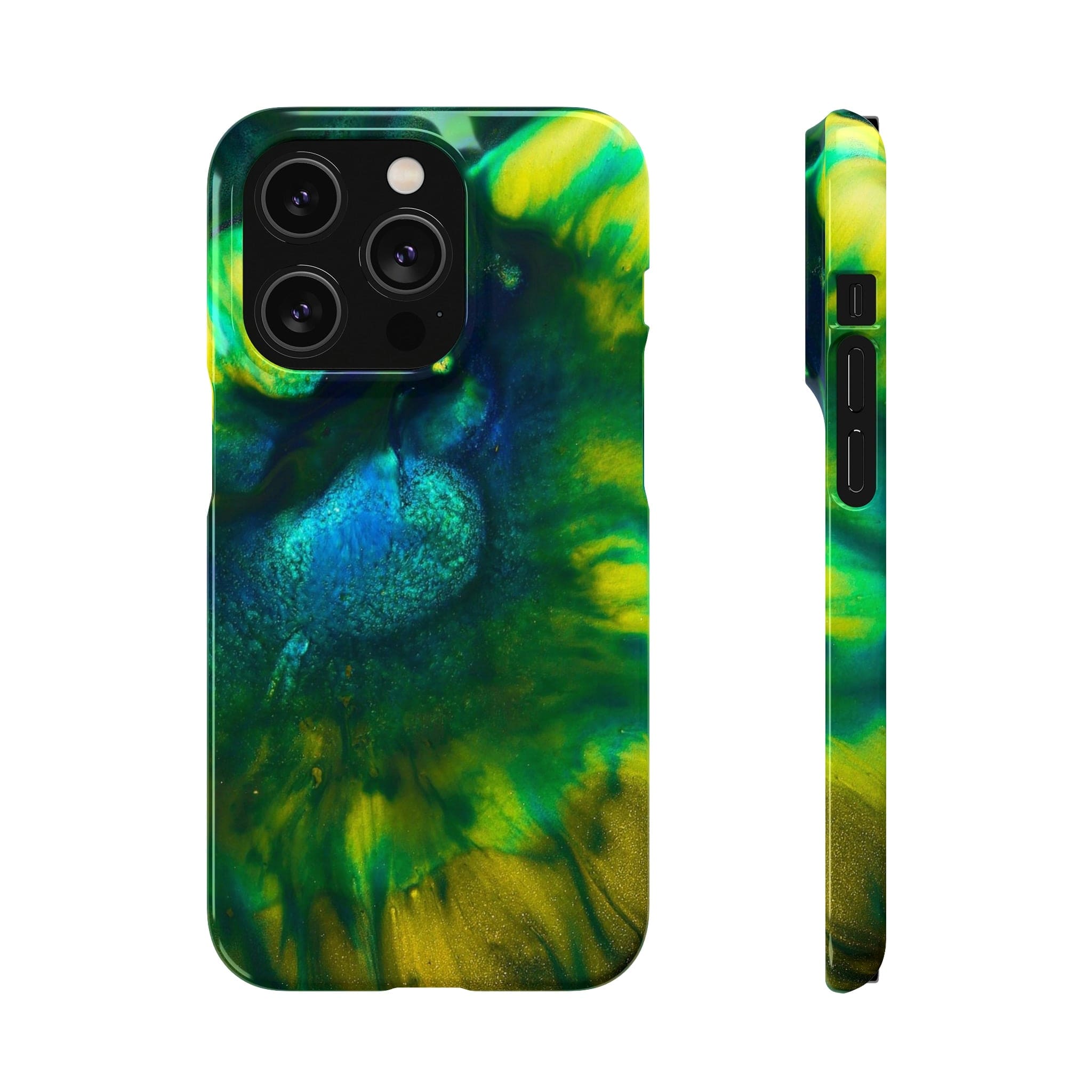 CASEBOB Phone Case iPhone 14 Pro / Glossy Dragon Eye Ink Art iPhone Case (Slim)